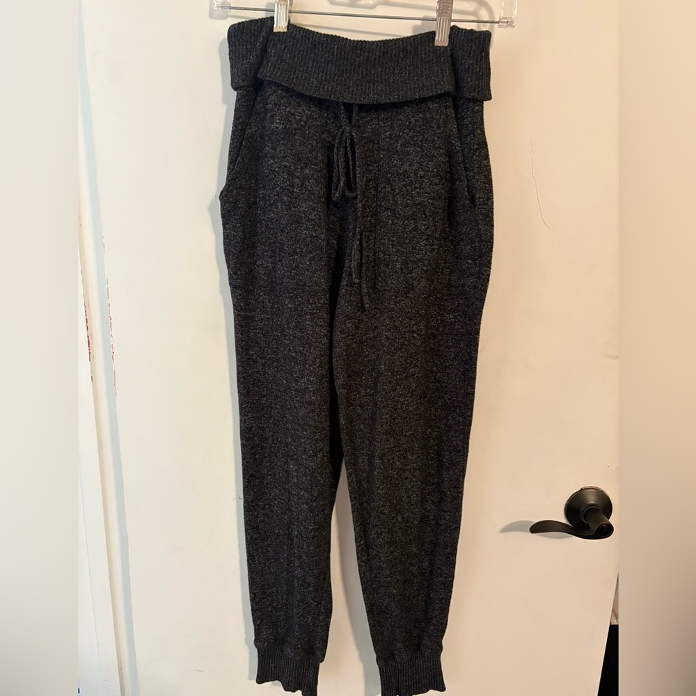 Aerie cozy Black Knit Women's jogger pants size small